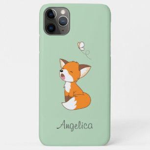 Funda Para iPhone 11 Pro Max Pequeño Zorro Sueño