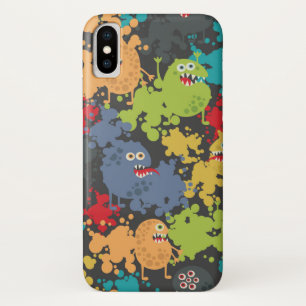 Funda Para iPhone X Pequeños monstruos graciosos