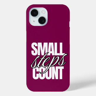 FUNDA PARA iPhone 15 PEQUEÑOS PASOS CUENTAN