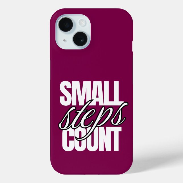 FUNDA DE Case-Mate PARA iPhone PEQUEÑOS PASOS CUENTAN (Reverso )