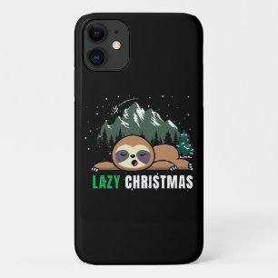 Funda Para iPhone 11 Perezoso divertido de Navidad