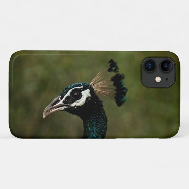 Funda De Case-Mate Para iPhone Perfil de pavo real  (Reverso (horizontal))