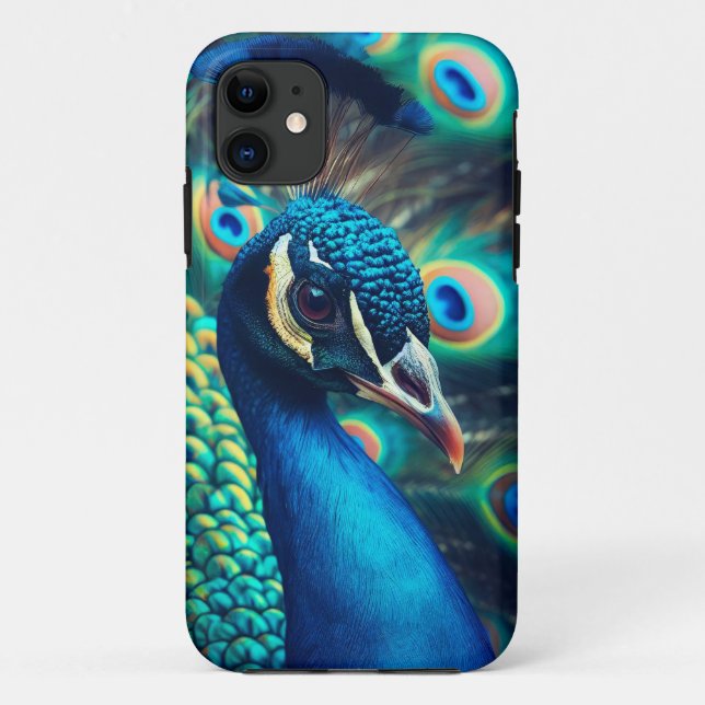 Funda De Case-Mate Para iPhone Perfil de Peacock (Reverso)