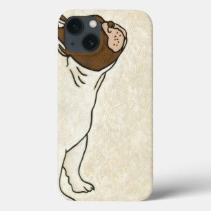 Funda Para iPhone 13 Perfil del Bulldog francés mirando hacia arriba