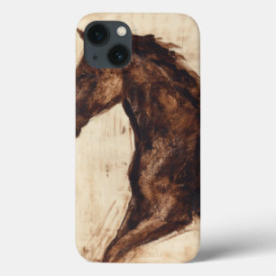 Funda Para iPhone 13 Perfil del caballo salvaje marrón