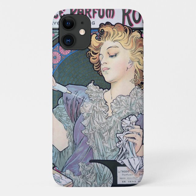 Funda De Case-Mate Para iPhone Perfume, Alphonse Mucha (Reverso)