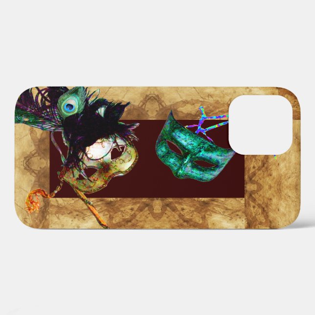 Funda De Case-Mate Para iPhone Pergamino MARDI GRAS MASQUERADE (Reverso (Horizontal))