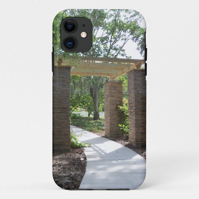 Funda De Case-Mate Para iPhone pérgola en un camino (Reverso)