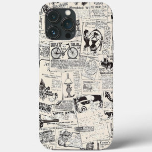 Funda Para iPhone 13 Pro Max Periódico Vintage