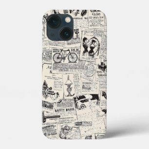 Funda Para iPhone 13 Mini Periódico Vintage