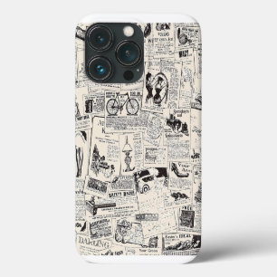 Funda Para iPhone 13 Pro Periódico Vintage