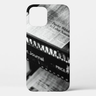 FUNDA PARA iPhone 12 PERIÓDICOS EN WALL STREET JOURNAL RACK