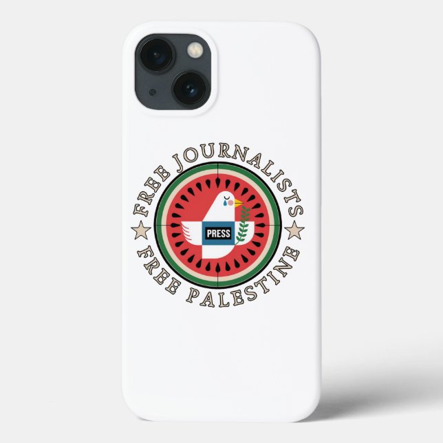Funda De Case-Mate Para iPhone Periodistas Libres Palestina Libre (Reverso)