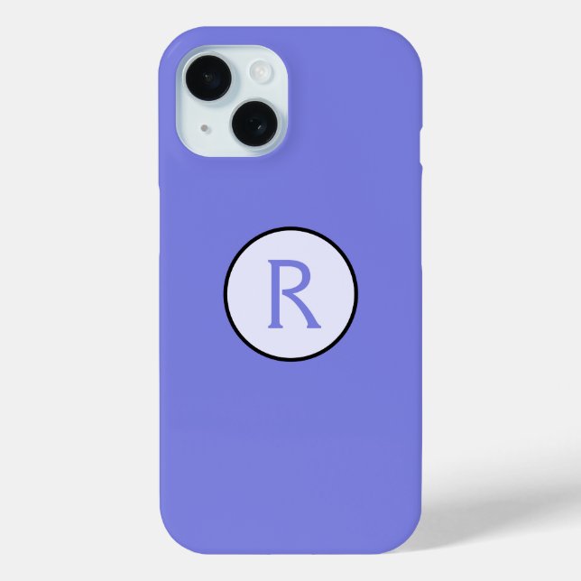 Funda De Case-Mate Para iPhone Periwinkle Inicial (Reverso )