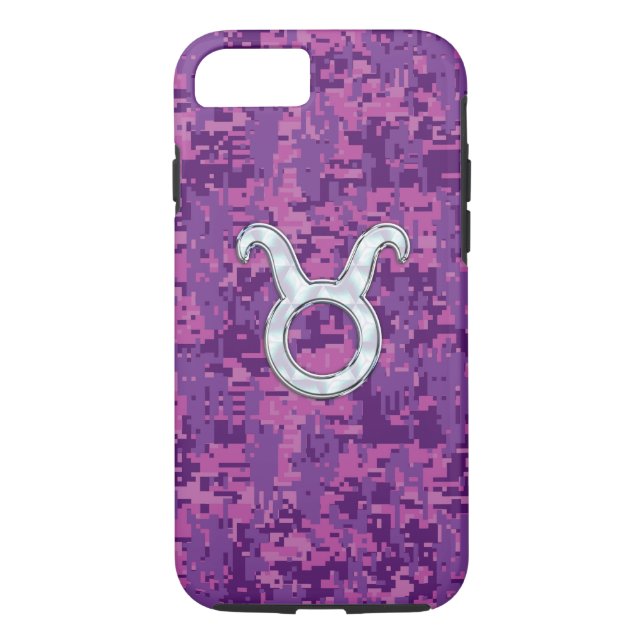Funda De Case-Mate Para iPhone Perla como Rótulo del zodiaco del tauro en (Reverso)