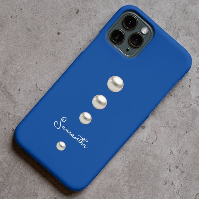 Funda De Case-Mate Para iPhone Perlas azules (Subido por el creador)
