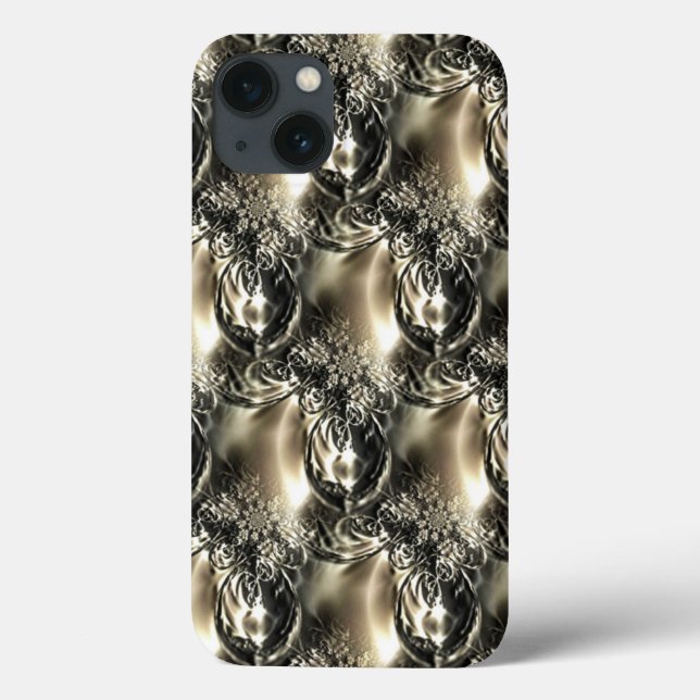 Funda De Case-Mate Para iPhone Perlas doradas (Reverso)