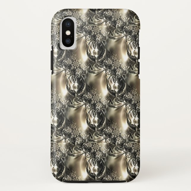 Funda De Case-Mate Para iPhone Perlas doradas (Reverso)