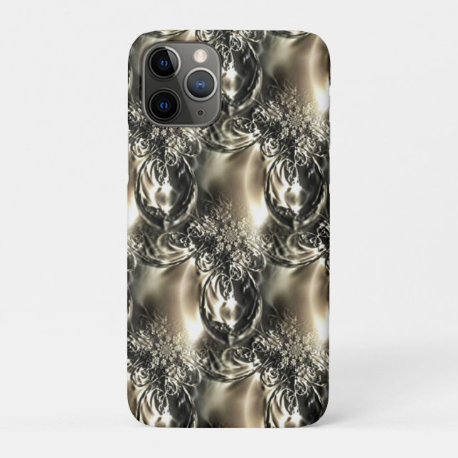 Funda De Case-Mate Para iPhone Perlas doradas (Reverso)