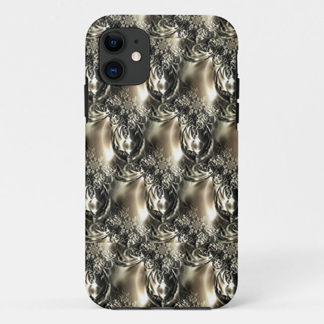 Funda De Case-Mate Para iPhone Perlas doradas (Reverso)