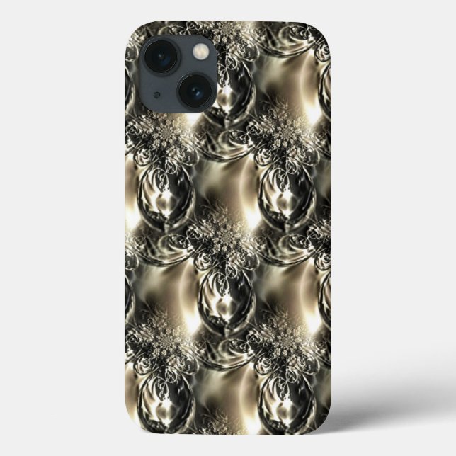 Funda De Case-Mate Para iPhone Perlas doradas (Reverso)
