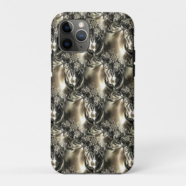 Funda De Case-Mate Para iPhone Perlas doradas (Reverso)