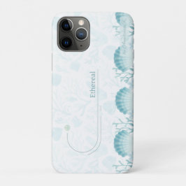 Funda Para iPhone 11 Pro Perlas Oceánicas Teal Personalizadas