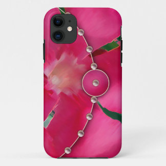Funda Para iPhone 11 Perlas y Petales Rosados
