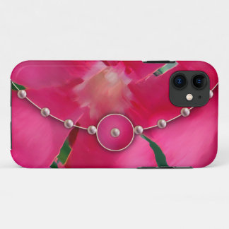 Funda Para iPhone 11 Perlas y Petales Rosados