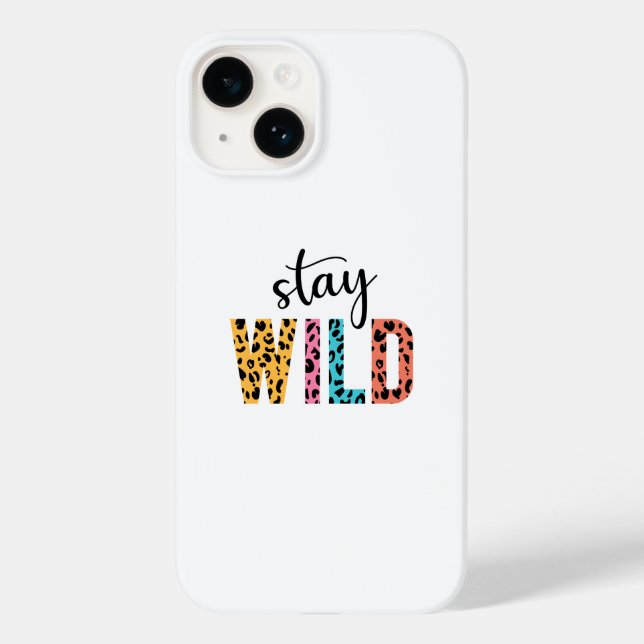 Funda De Case-Mate Para iPhone Permanecer salvaje (Reverso )
