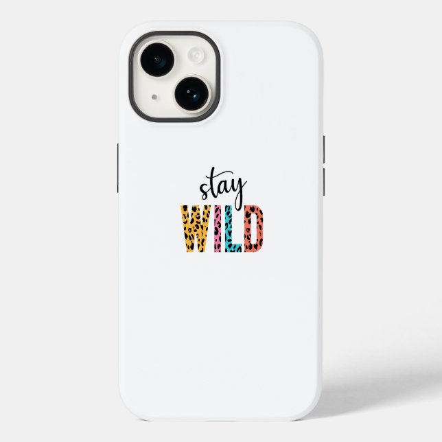 Funda De Case-Mate Para iPhone Permanecer salvaje (Reverso )
