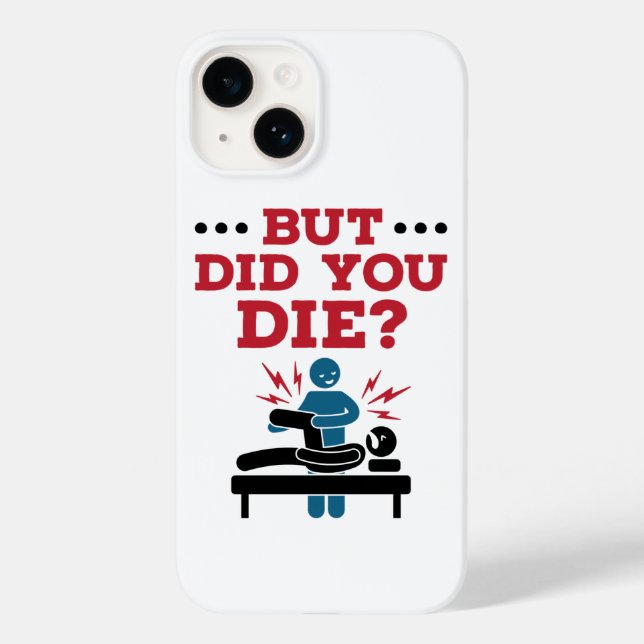 Funda De Case-Mate Para iPhone Pero Moriste Divertida Terapia Física PT (Reverso )
