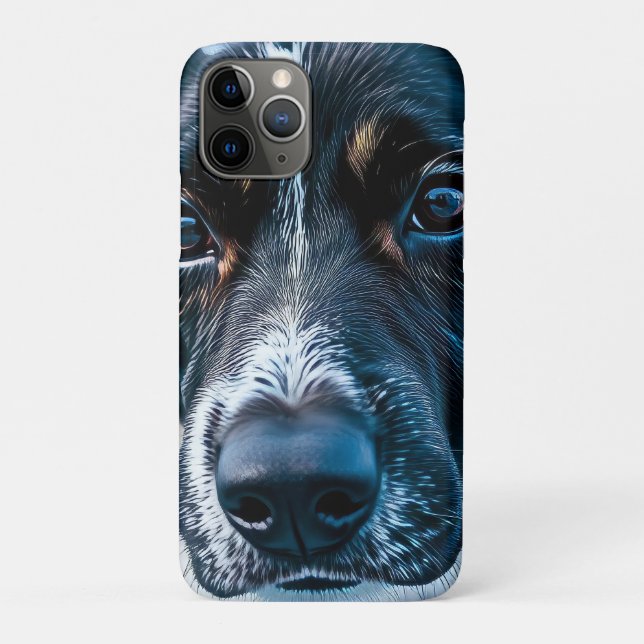 Funda De Case-Mate Para iPhone Perrito Adorable Mirando Alrededor (Reverso)