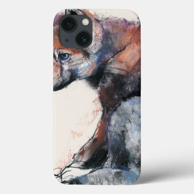 Funda De Case-Mate Para iPhone Perrito de lobo polaco 2001 (Reverso)