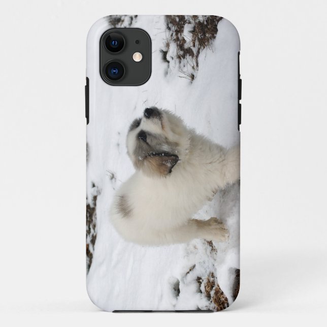 Funda De Case-Mate Para iPhone Perrito de los grandes Pirineos (Reverso)