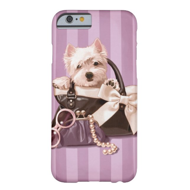 Funda De Case-Mate Para iPhone Perrito de Westie (Reverso)