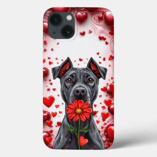 Funda Para iPhone 13 Perrito lindo del día de San Valentín