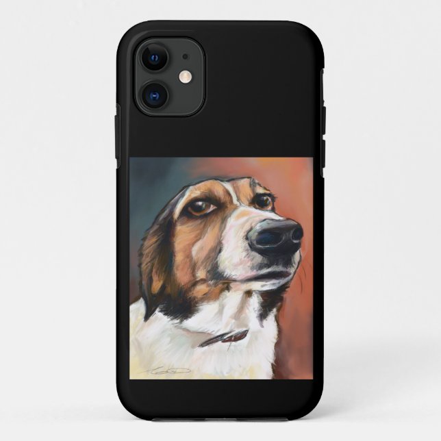 Funda De Case-Mate Para iPhone Perro Beagle de Basset Hound (Reverso)
