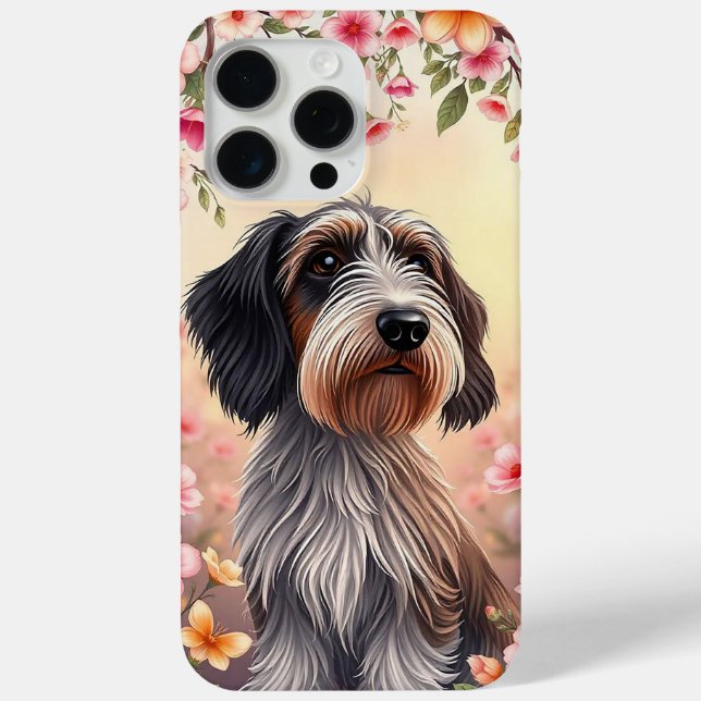 Funda De Case-Mate Para iPhone Perro bellamente ilustrado (Reverso )