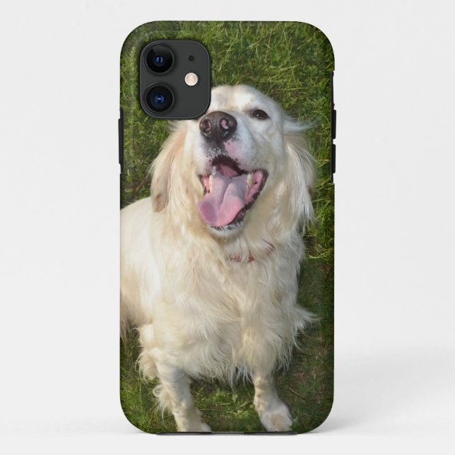Funda De Case-Mate Para iPhone Perro blanco (Reverso)
