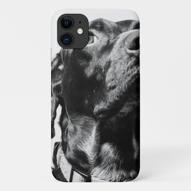 Funda De Case-Mate Para iPhone perro bw regio (Reverso)