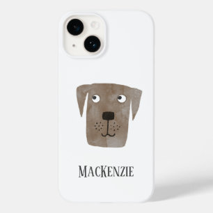 Funda Para iPhone 14 De Case-Mate Perro Chocolate Labrador Recuperador Perro Persona
