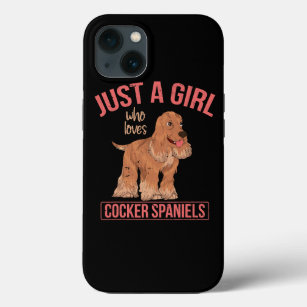 Funda Para iPhone 13 Perro Cocker Spaniel Un Chica que ama Cocker Sp