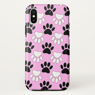 Funda Para iPhone X Perro con fondo rosado