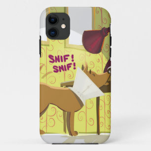 Funda Para iPhone 11 Perro Cono Cabeza Divertido