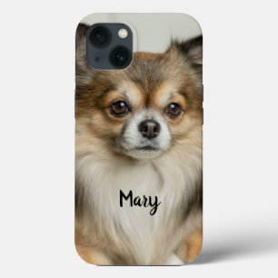 Funda Para iPhone 13 Perro copioso chihuahua, flautista y de larga dura