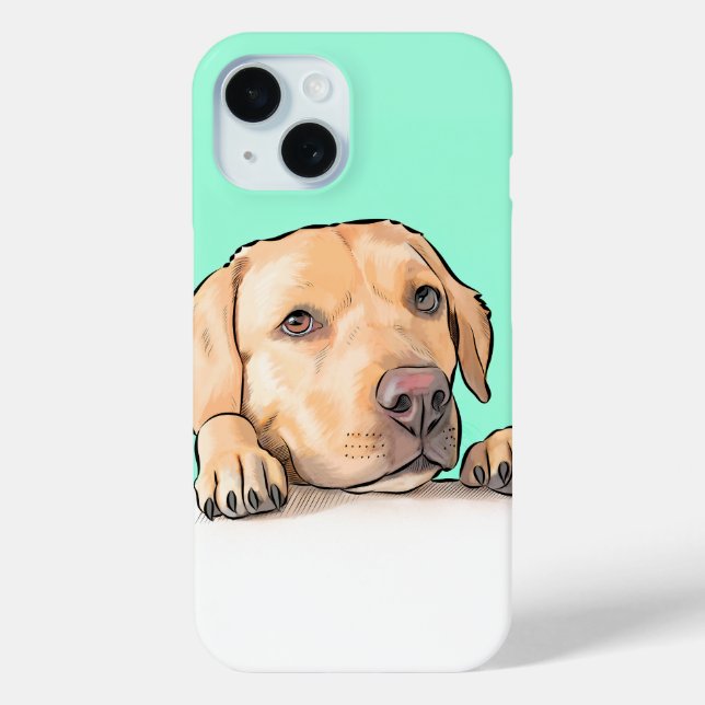Funda De Case-Mate Para iPhone Perro curioso (Reverso )