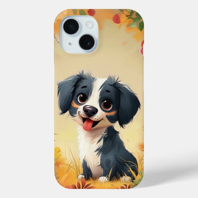 Funda De Case-Mate Para iPhone Perro Cute (Reverso )