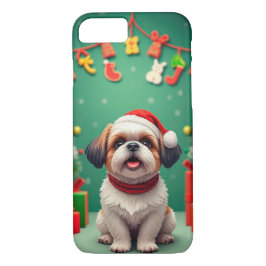 Funda Para iPhone 8/7 Perro cutto santa