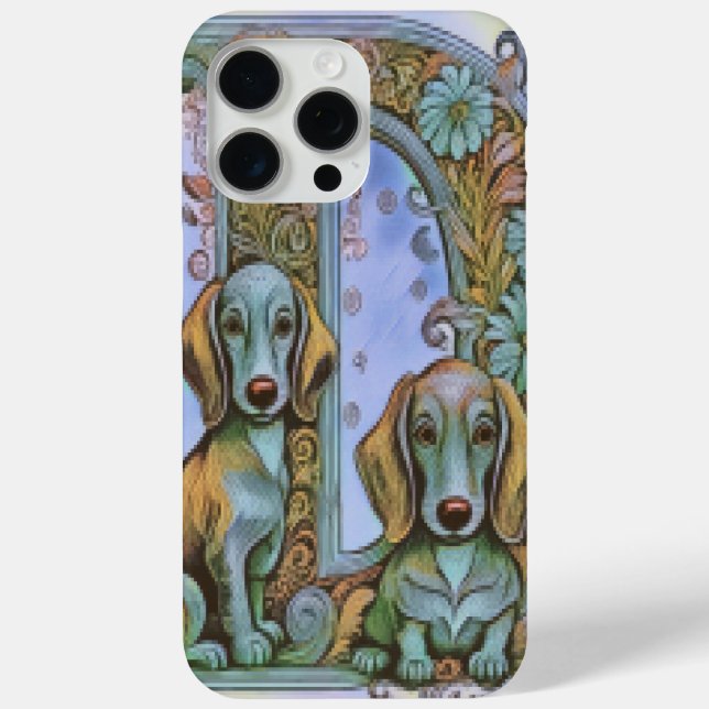 Funda De Case-Mate Para iPhone Perro D Alfabeto  (Reverso )